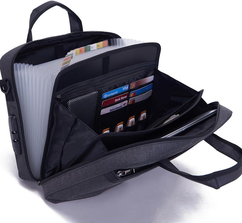 BARDOLPH Heavy Duty Accordian File Organizer with Handle - Image 3
